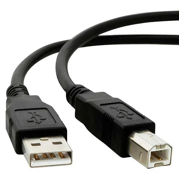 Cabo USB para Impressora AM/BM 1,80MT 2.0 Preto