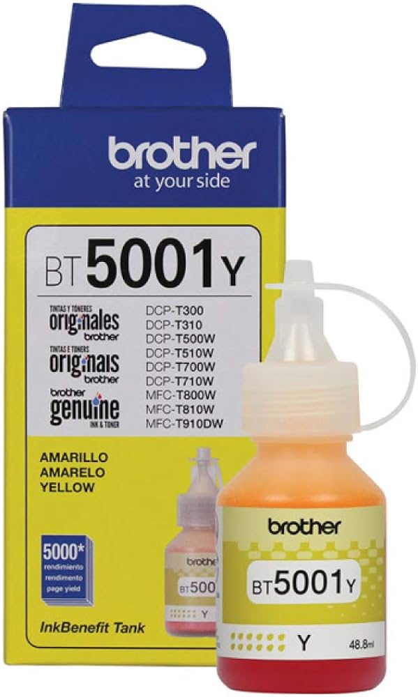 Garrafa de tinta Preto BTD60BK/5001 CYM para InkTank Brother | Original