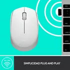 Mouse Sem Fio Logitech M170 Branco