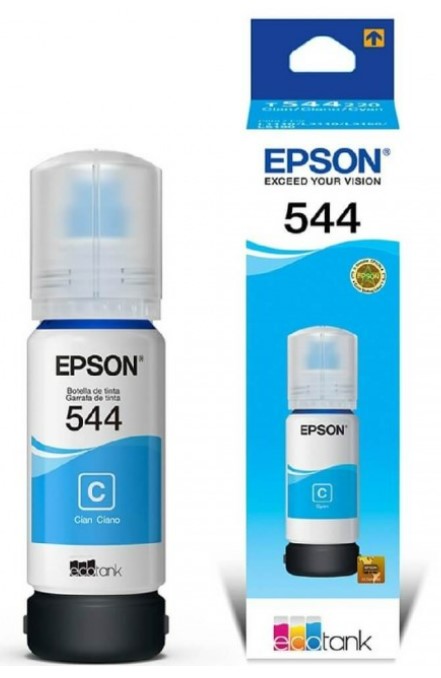 Garrafa Epson T544 para Ecotank Preto, Ciano, Magenta, Amarelo