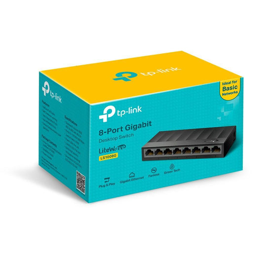 Switch TP-Link, 8 portas – LS1008G