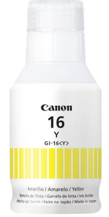 Frasco de Tinta GI-16 Y Amarelo 132ml Canon GX 7010