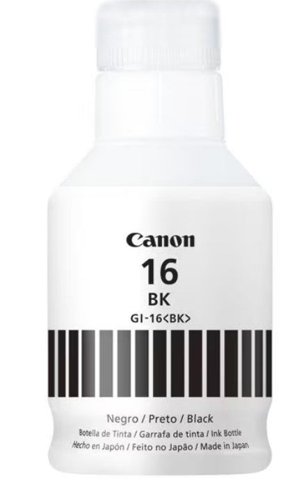 Frasco de Tinta GI-16 BK Preto 167ml Canon GX7010