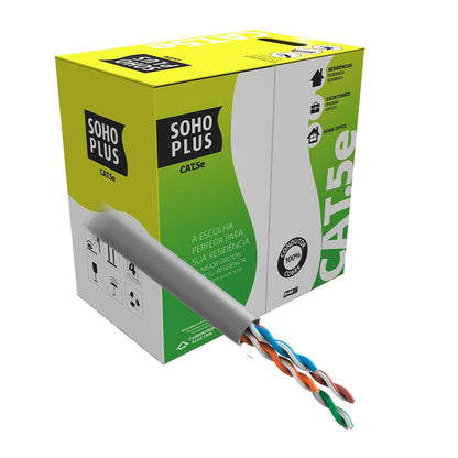 Cabo de Rede CAT.5e Furukawa/Soho Plus, 305 Metros, Cinza - 23200102