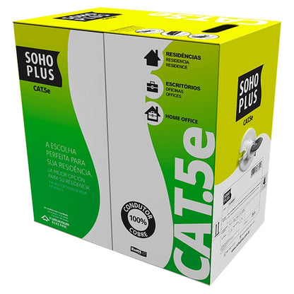 Cabo de Rede CAT.5e Furukawa/Soho Plus, 305 Metros, Cinza - 23200102