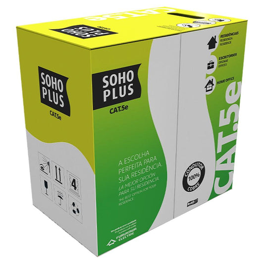 Cabo de Rede CAT.5e Furukawa/Soho Plus, 305 Metros, Cinza - 23200102
