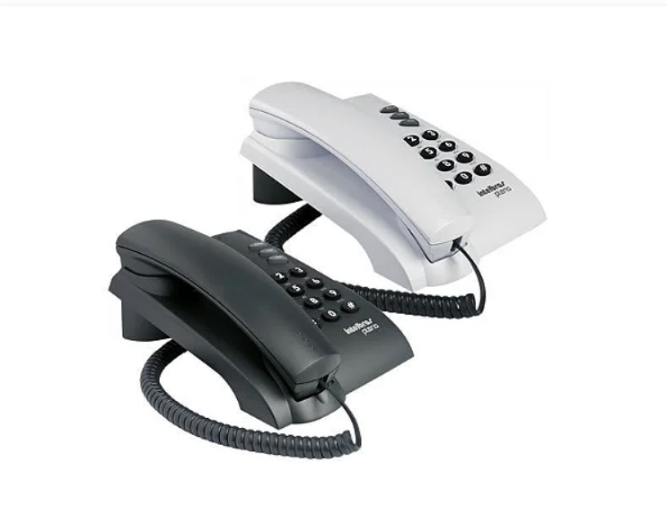 Telefone Pleno Intelbrás Com Fio Preto