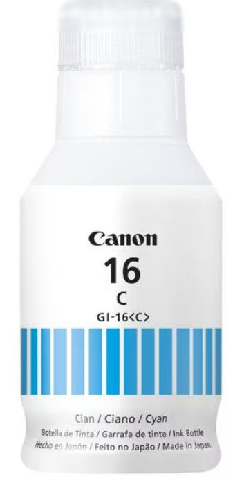 Frasco de Tinta GI-16 C Ciano132ml Canon GX 7010