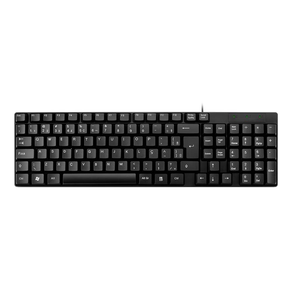 Teclado Multi TF100 USB, ABNT2, Cabo de 120 CM, Resistente Água, Preto - TC193BU