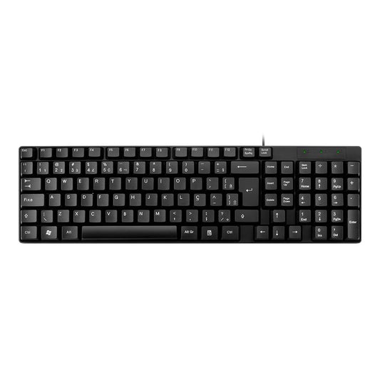 Teclado Multi TF100 USB, ABNT2, Cabo de 120 CM, Resistente Água, Preto - TC193BU
